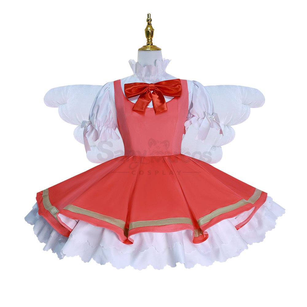 【In Stock】Anime Cardcaptor Sakura Cosplay Kinomoto Battle Suit Costume Plus Size Costumes