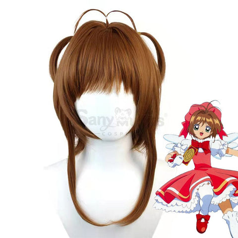 【In Stock】Anime Cardcaptor Sakura Cosplay Kinomoto Battle Suit Wig Wigs