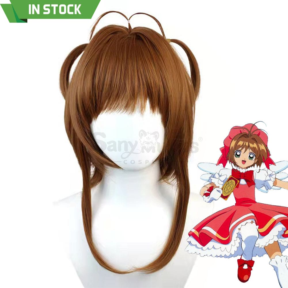 【In Stock】Anime Cardcaptor Sakura Cosplay Kinomoto Battle Suit Wig Wigs