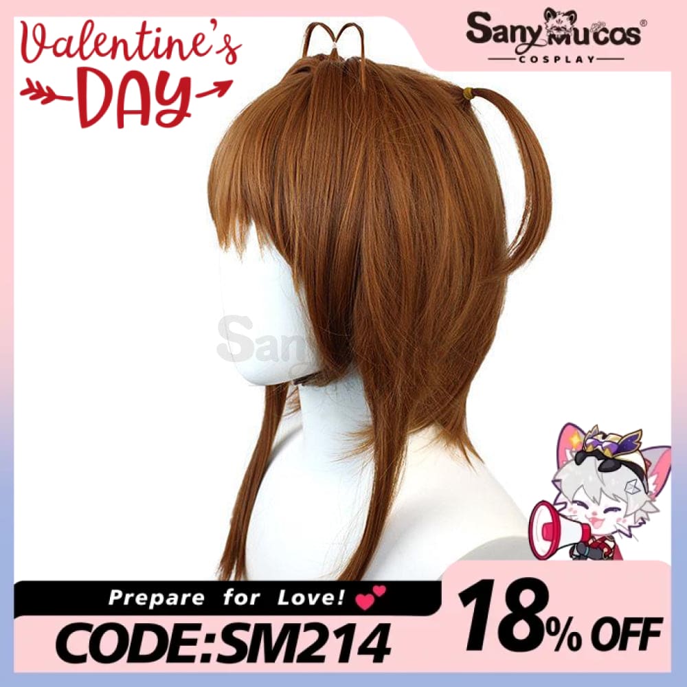 【In Stock】Anime Cardcaptor Sakura Cosplay Kinomoto Battle Suit Wig Wigs