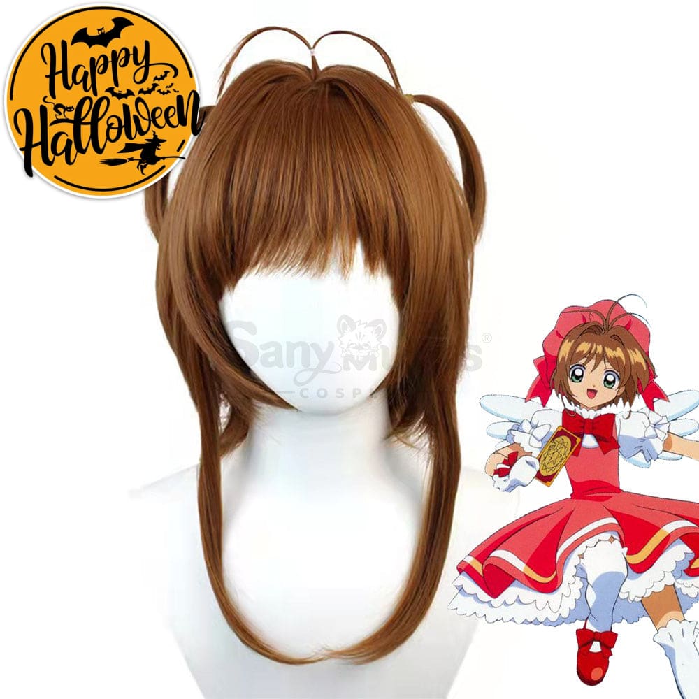 【In Stock】Anime Cardcaptor Sakura Cosplay Kinomoto Battle Suit Wig Wigs