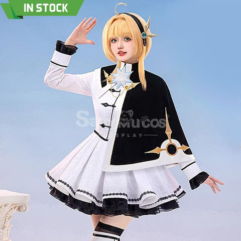 【In Stock】Anime Cardcaptor Sakura Cosplay Kinomoto Sakura Black and White Dress Cosplay Costume Cosplay Costumes