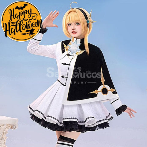 【In Stock】Anime Cardcaptor Sakura Cosplay Kinomoto Sakura Black and White Dress Cosplay Costume Cosplay Costumes