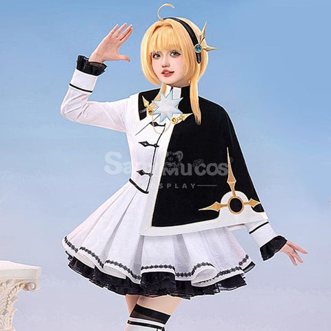 【In Stock】Anime Cardcaptor Sakura Cosplay Kinomoto Sakura Black and White Dress Cosplay Costume Cosplay Costumes