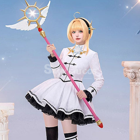 【In Stock】Anime Cardcaptor Sakura Cosplay Kinomoto Sakura Black and White Dress Cosplay Costume Cosplay Costumes