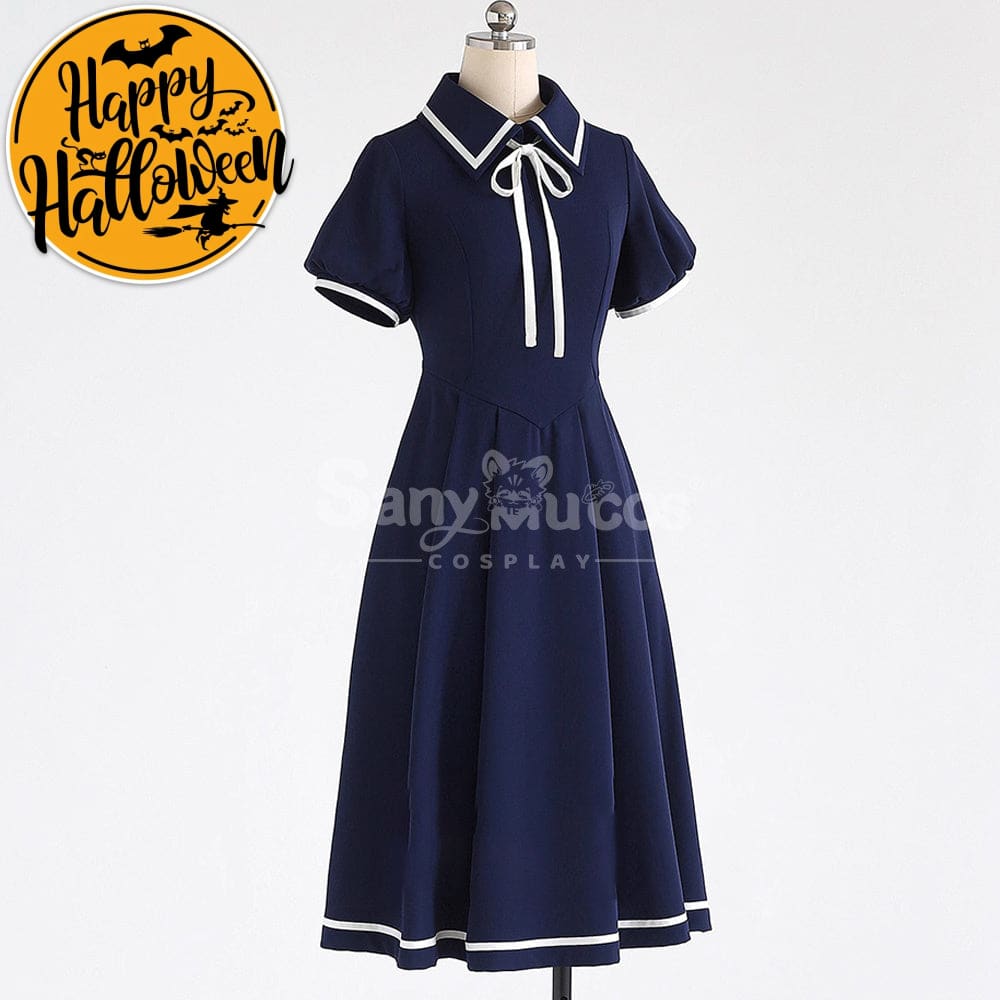 【In Stock】Anime Cardcaptor Sakura Cosplay Kinomoto Sakura Blue Dress Cosplay Costume Cosplay Costumes