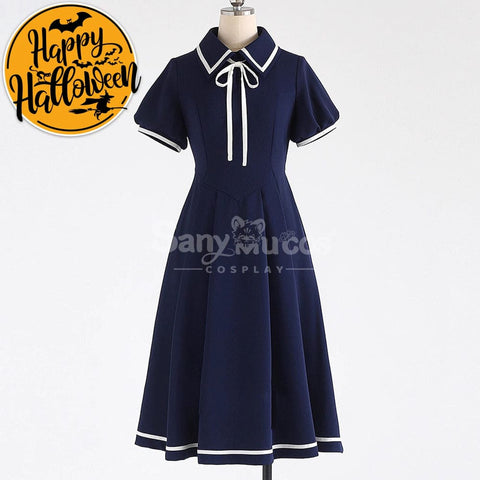 【In Stock】Anime Cardcaptor Sakura Cosplay Kinomoto Sakura Blue Dress Cosplay Costume Cosplay Costumes