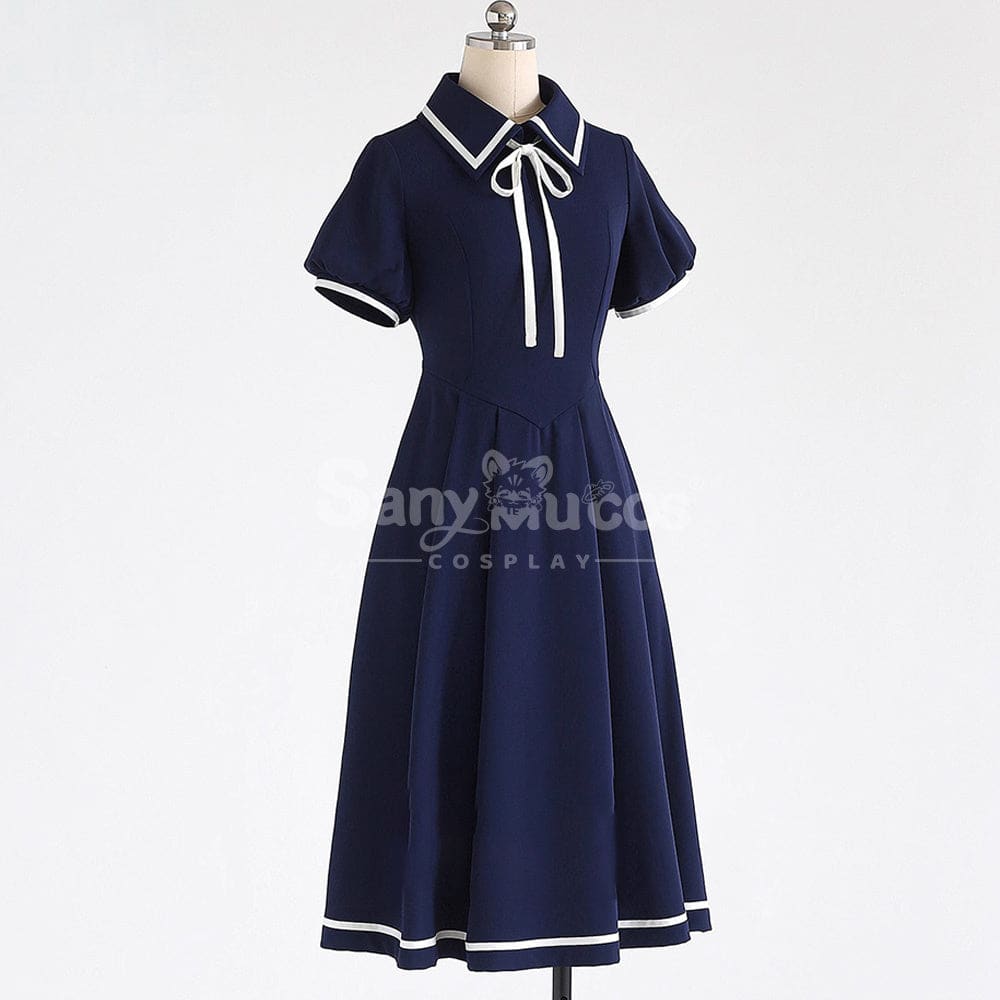 【In Stock】Anime Cardcaptor Sakura Cosplay Kinomoto Sakura Blue Dress Cosplay Costume Cosplay Costumes