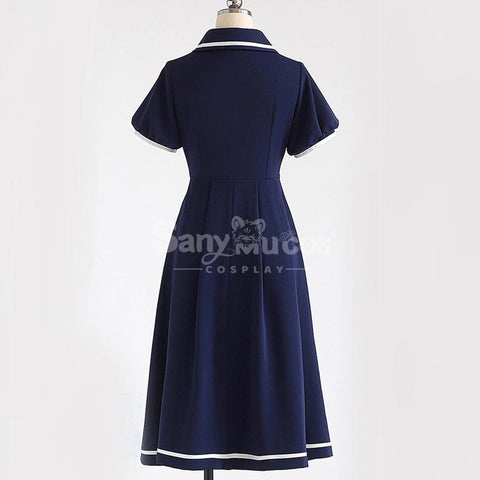 【In Stock】Anime Cardcaptor Sakura Cosplay Kinomoto Sakura Blue Dress Cosplay Costume Cosplay Costumes