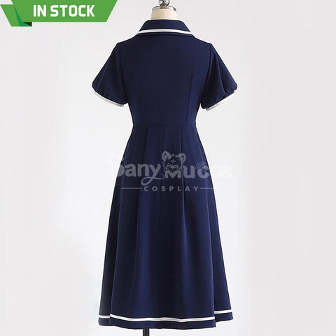 【In Stock】Anime Cardcaptor Sakura Cosplay Kinomoto Sakura Blue Dress Cosplay Costume Cosplay Costumes