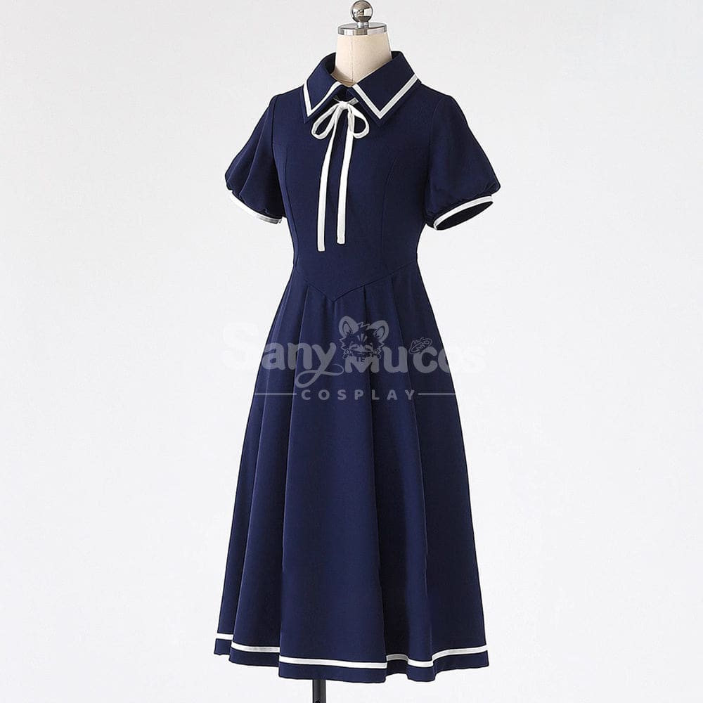 【In Stock】Anime Cardcaptor Sakura Cosplay Kinomoto Sakura Blue Dress Cosplay Costume Cosplay Costumes