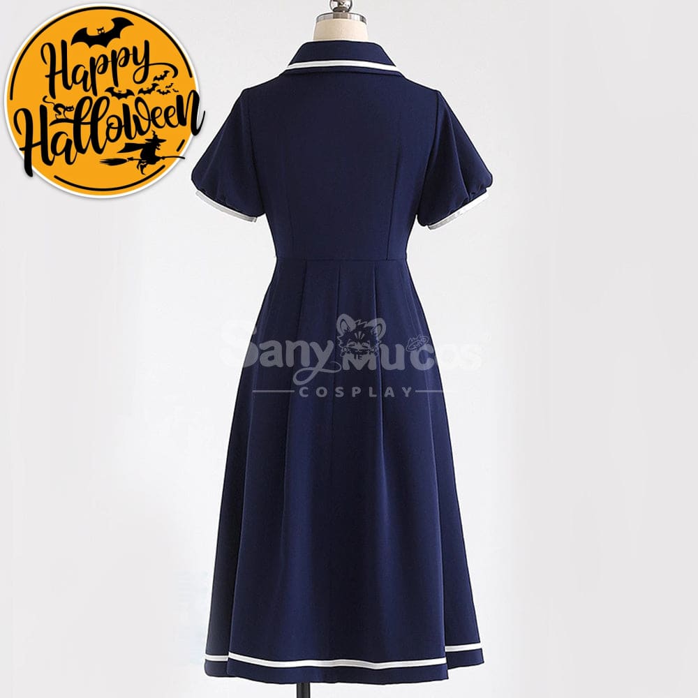【In Stock】Anime Cardcaptor Sakura Cosplay Kinomoto Sakura Blue Dress Cosplay Costume Cosplay Costumes