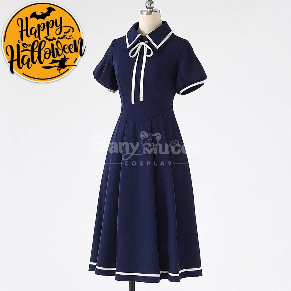 【In Stock】Anime Cardcaptor Sakura Cosplay Kinomoto Sakura Blue Dress Cosplay Costume Cosplay Costumes