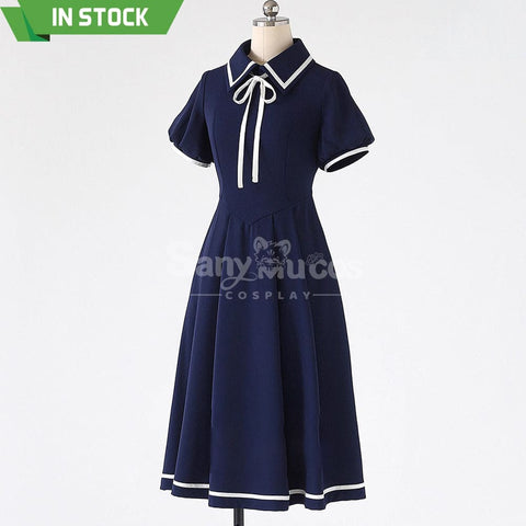 【In Stock】Anime Cardcaptor Sakura Cosplay Kinomoto Sakura Blue Dress Cosplay Costume Cosplay Costumes