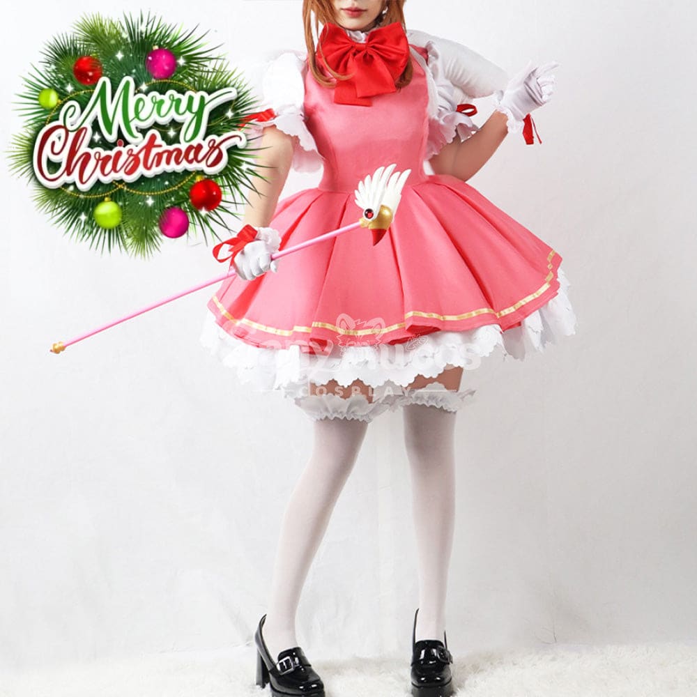 【In Stock】Anime Cardcaptor Sakura Cosplay Kinomoto Costume Costumes