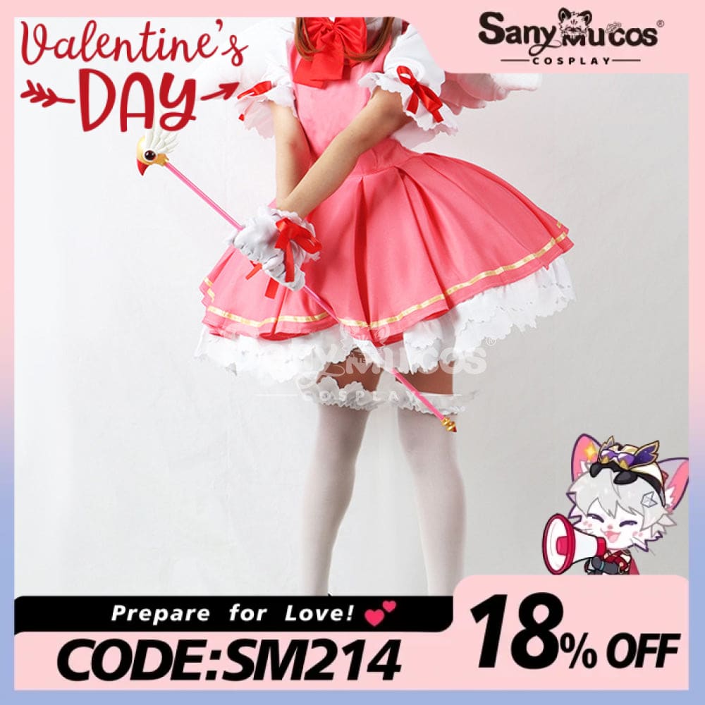 【In Stock】Anime Cardcaptor Sakura Cosplay Kinomoto Costume Costumes