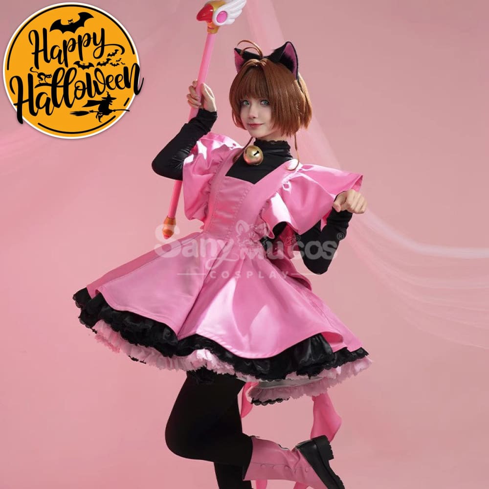 【In Stock】Anime Cardcaptor Sakura Cosplay Kinomoto Sakura Cosplay Costume Cosplay Costumes