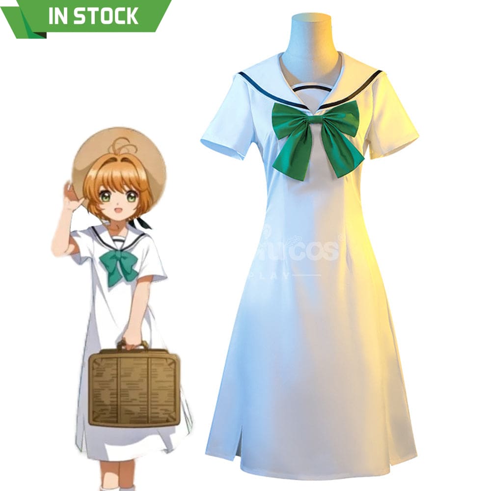 【In Stock】Anime Cardcaptor Sakura Cosplay Sakura Kinomoto Dress Cosplay Costume Cosplay Costumes