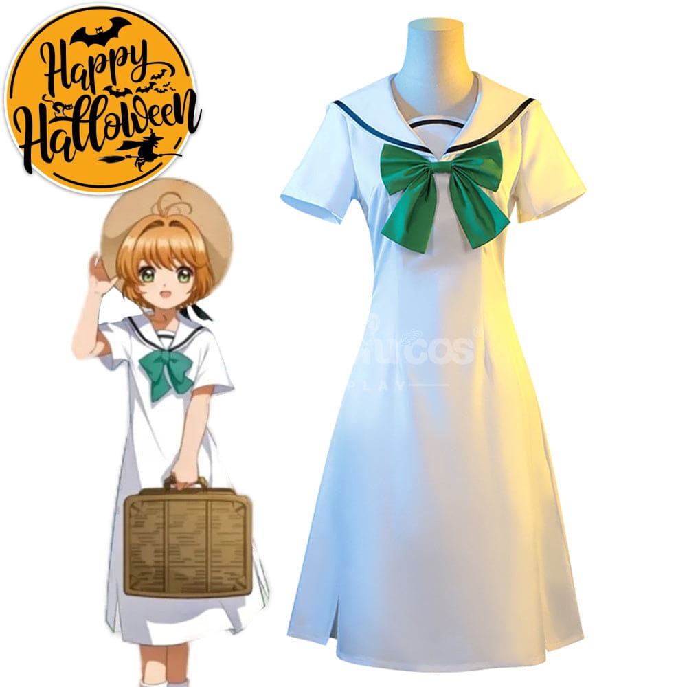 【In Stock】Anime Cardcaptor Sakura Cosplay Sakura Kinomoto Dress Cosplay Costume Cosplay Costumes
