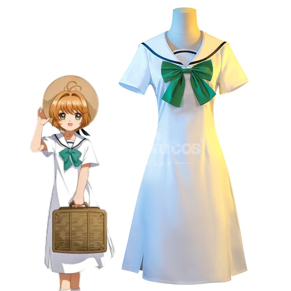 【In Stock】Anime Cardcaptor Sakura Cosplay Sakura Kinomoto Dress Cosplay Costume Cosplay Costumes