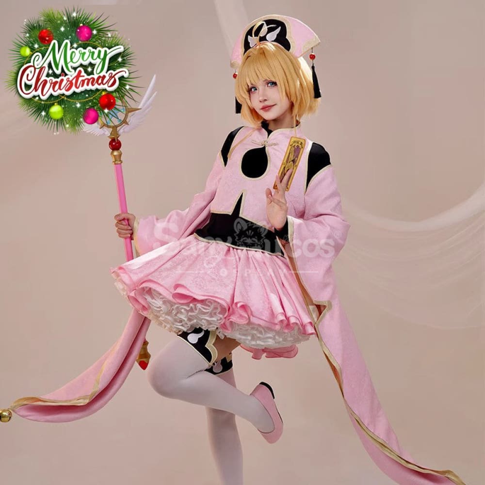 【In Stock】Anime Cardcaptor Sakura Cosplay Kinomoto Sakura Taoist Cosplay Costume Cosplay Costumes