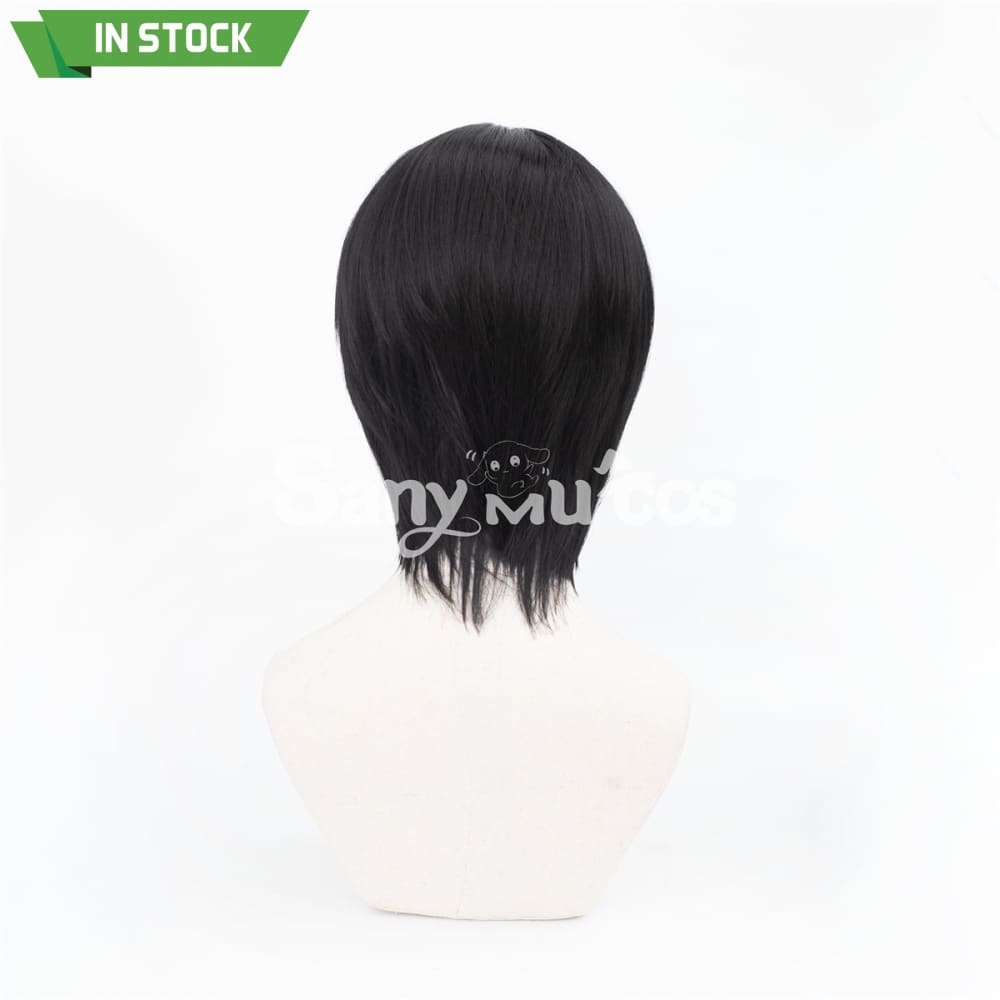 Anime Chainsaw Man 2 Hirofumi Yoshida Cosplay Wig Short Black Wig