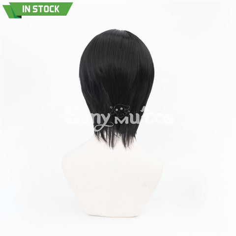 Anime Chainsaw Man 2 Hirofumi Yoshida Cosplay Wig Short Black Wig