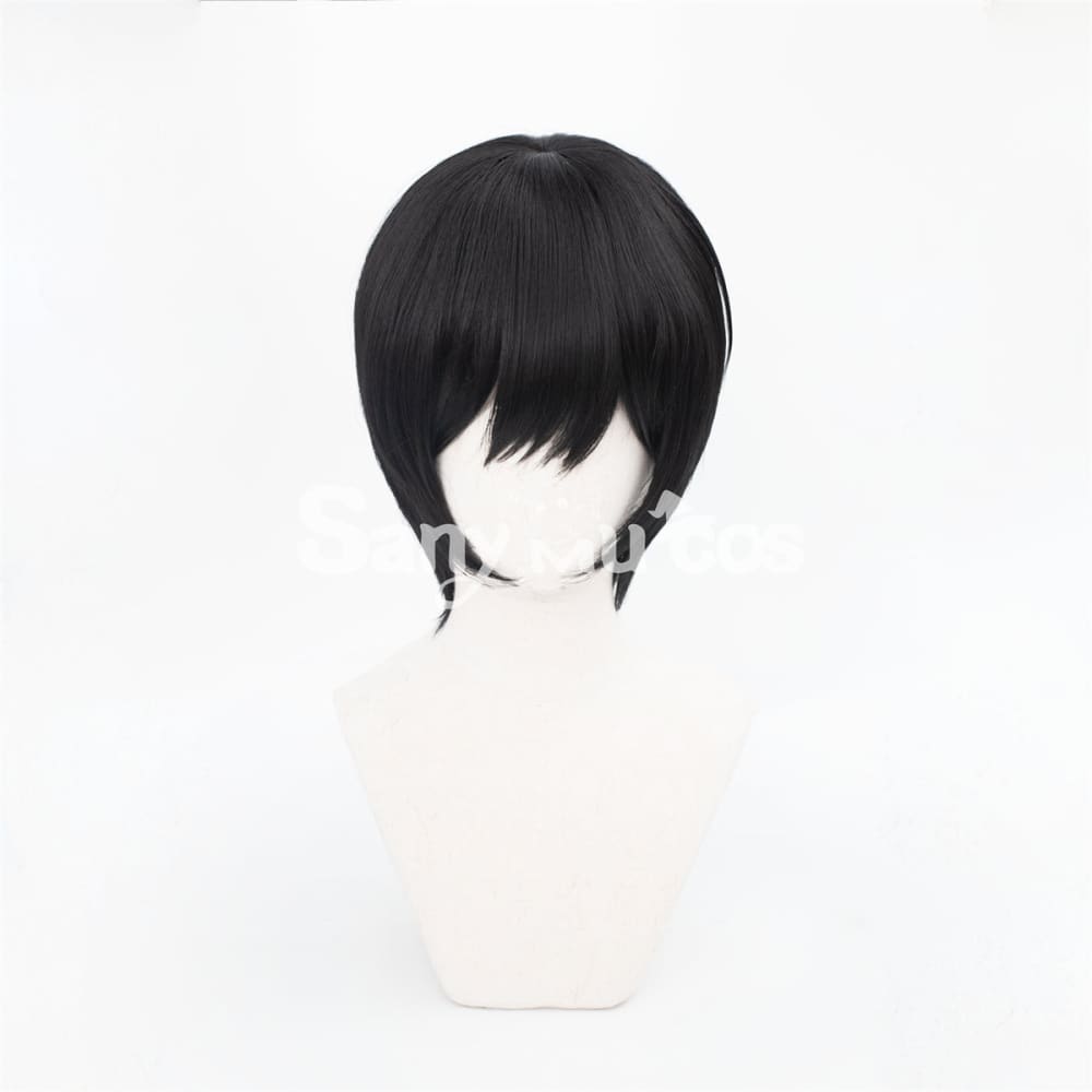 Anime Chainsaw Man 2 Hirofumi Yoshida Cosplay Wig Short Black Wig
