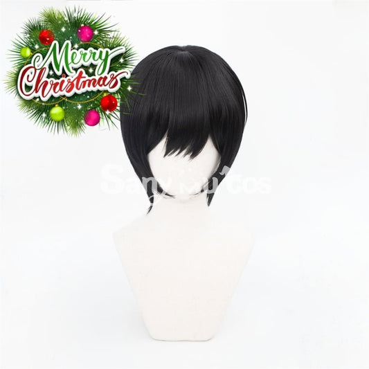 Anime Chainsaw Man 2 Hirofumi Yoshida Cosplay Wig Short Black Wig 1000