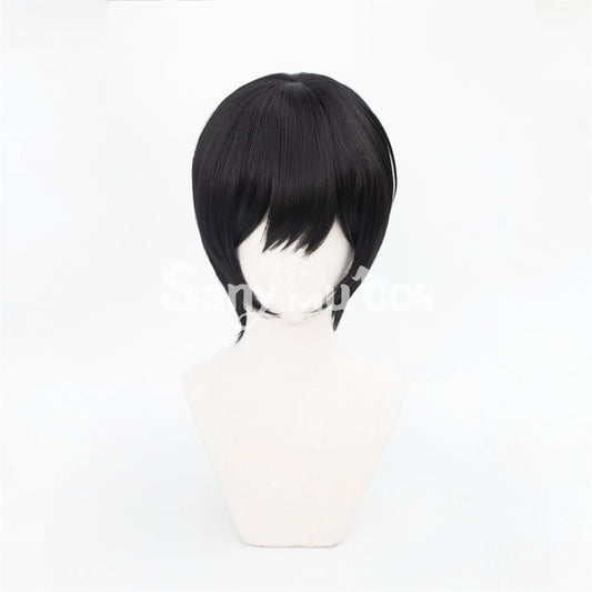 Anime Chainsaw Man 2 Hirofumi Yoshida Cosplay Wig Short Black Wig 1000