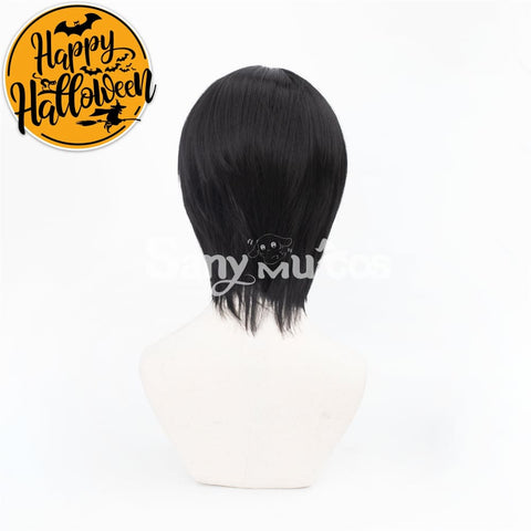 Anime Chainsaw Man 2 Hirofumi Yoshida Cosplay Wig Short Black Wig