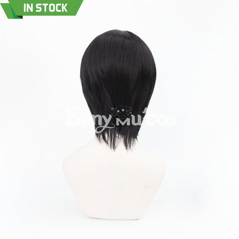 Anime Chainsaw Man 2 Hirofumi Yoshida Cosplay Wig Short Black Wig