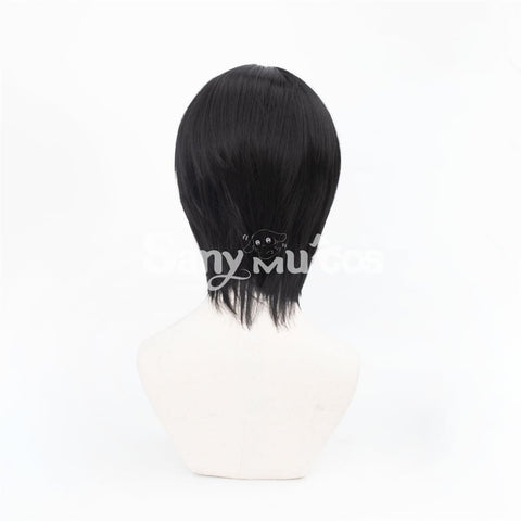 Anime Chainsaw Man 2 Hirofumi Yoshida Cosplay Wig Short Black Wig