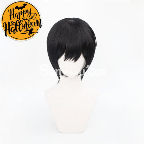 Anime Chainsaw Man 2 Hirofumi Yoshida Cosplay Wig Short Black Wig