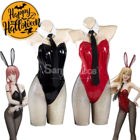 【In Stock】Anime Chainsaw Man Cosplay Bunny Girl Makima/Power Costume Costumes