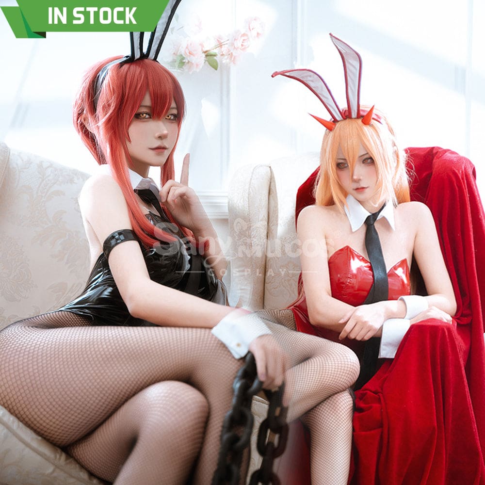 【In Stock】Anime Chainsaw Man Cosplay Bunny Girl Makima/Power Costume Costumes