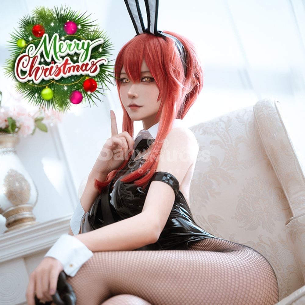 【In Stock】Anime Chainsaw Man Cosplay Bunny Girl Makima/Power Costume Costumes