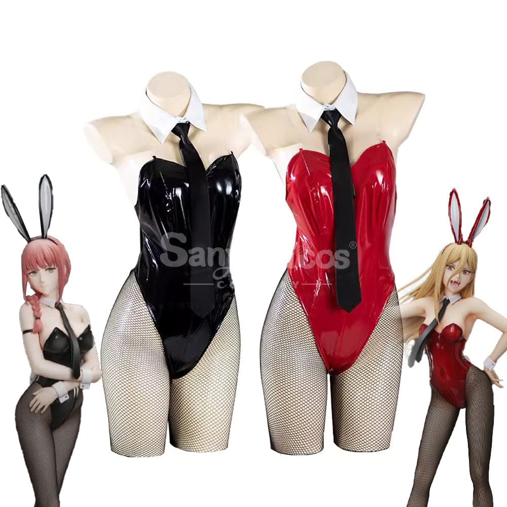 【In Stock】Anime Chainsaw Man Cosplay Bunny Girl Makima/Power Costume Costumes