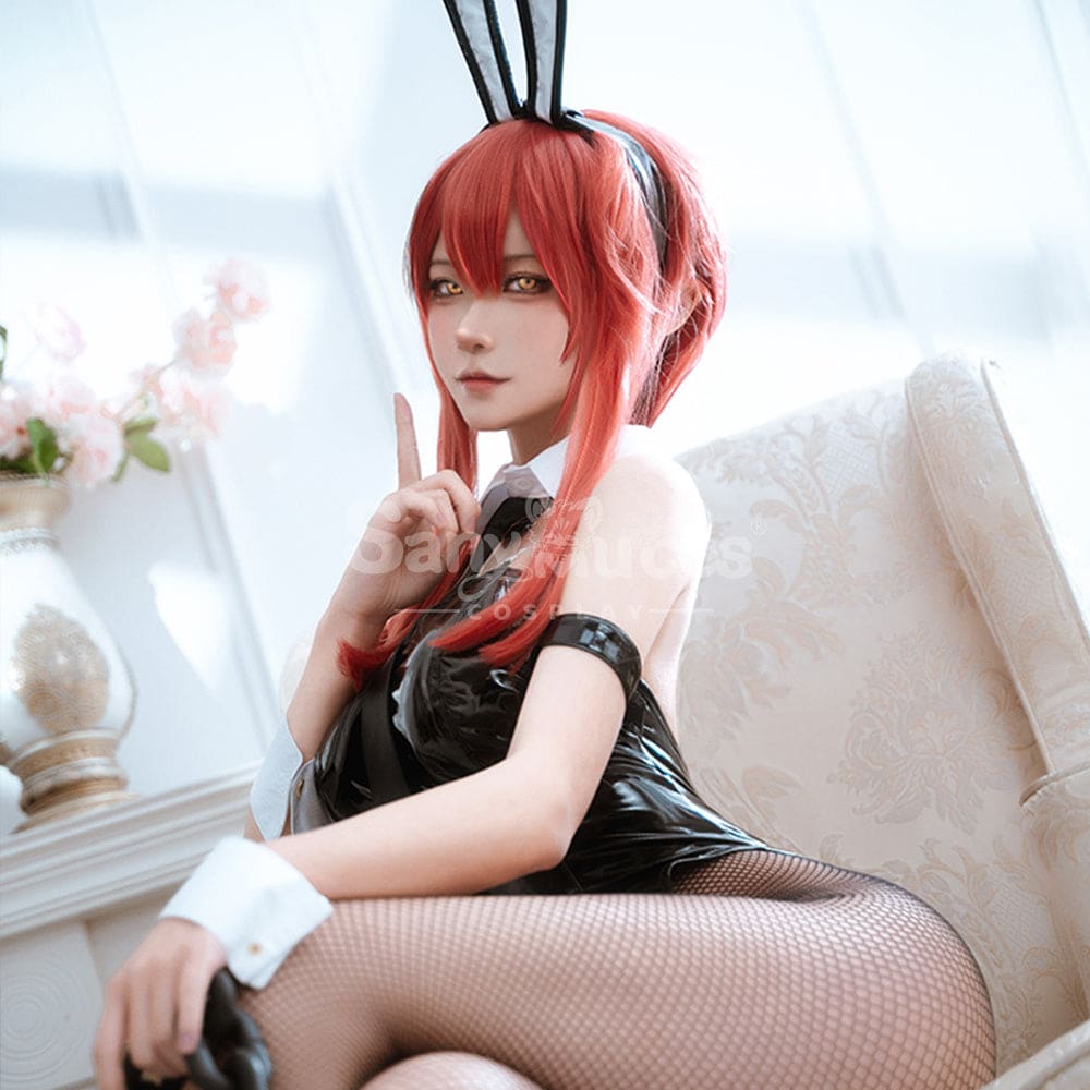 【In Stock】Anime Chainsaw Man Cosplay Bunny Girl Makima/Power Costume Costumes
