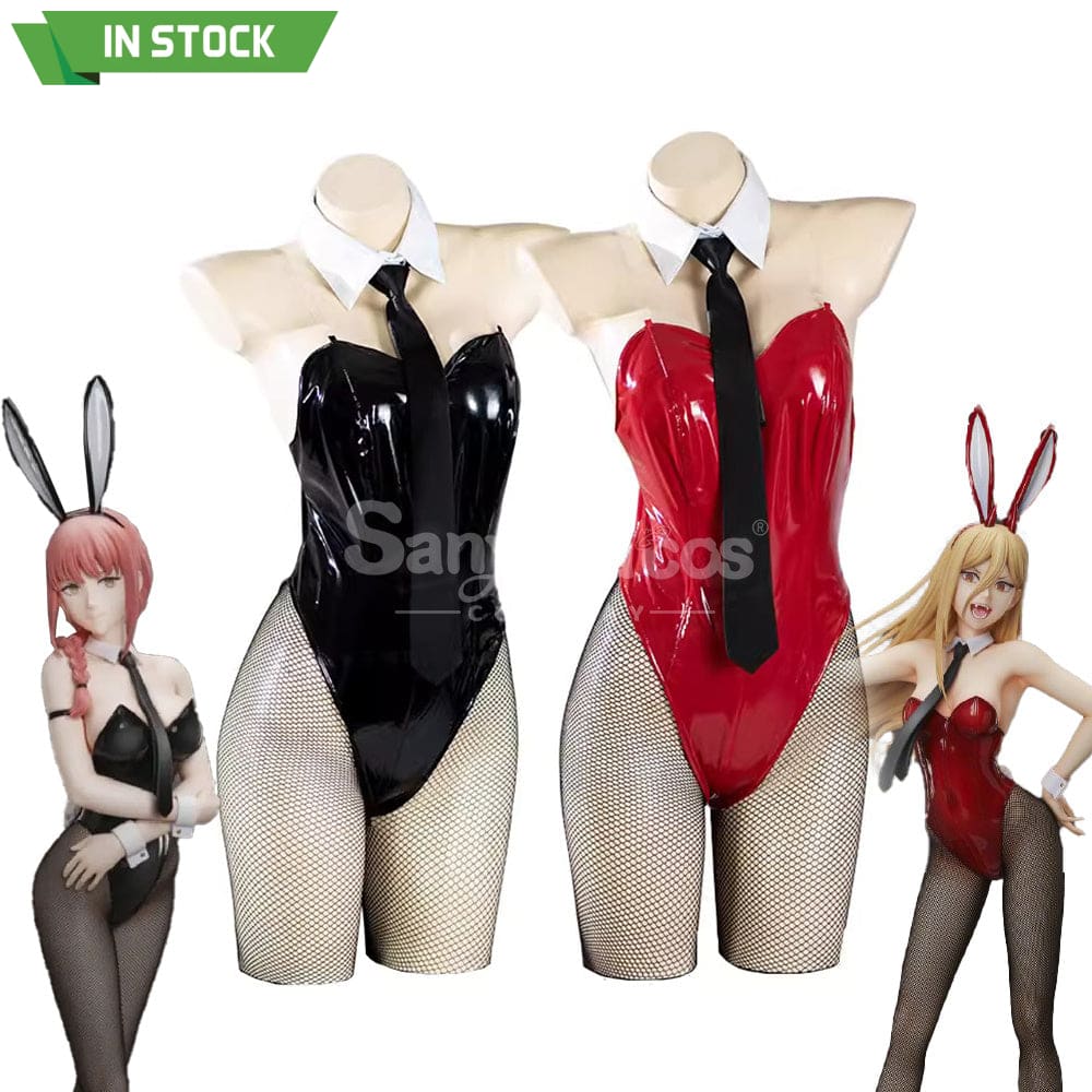 【In Stock】Anime Chainsaw Man Cosplay Bunny Girl Makima/Power Costume Costumes