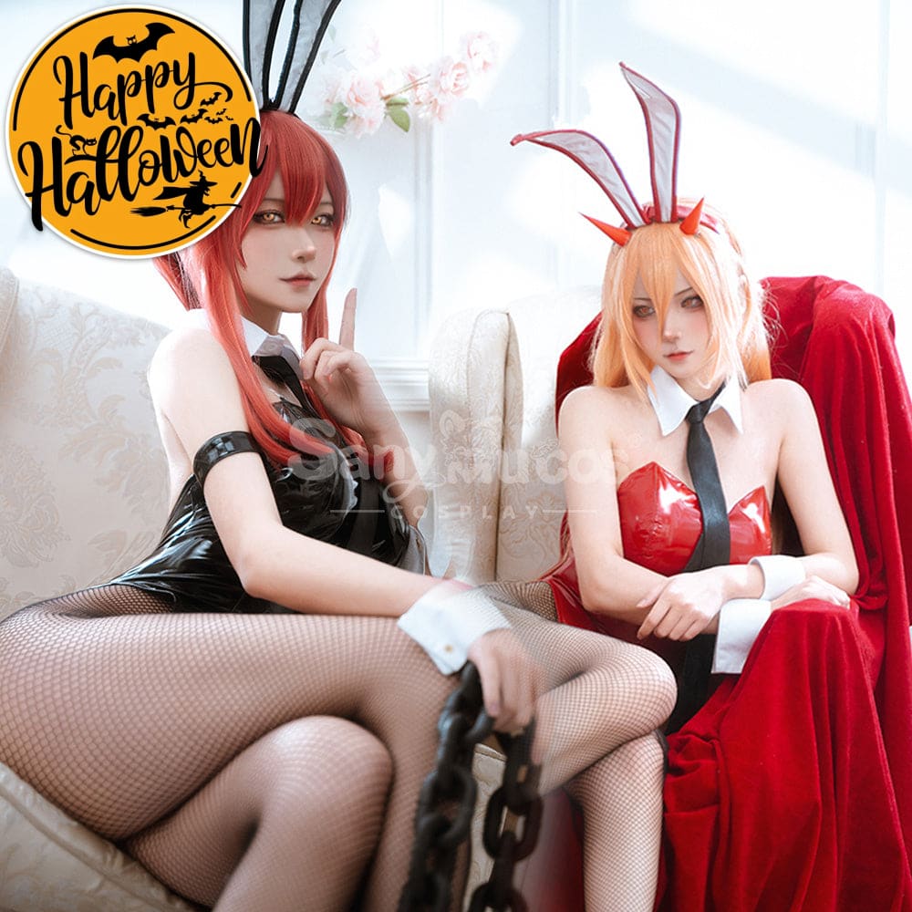 【In Stock】Anime Chainsaw Man Cosplay Bunny Girl Makima/Power Costume Costumes
