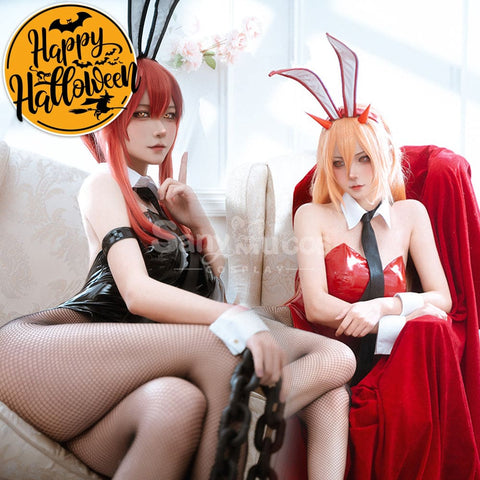 【In Stock】Anime Chainsaw Man Cosplay Bunny Girl Makima/Power Costume Costumes