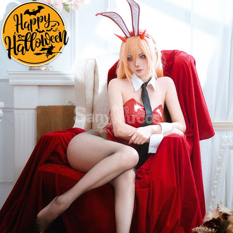 【In Stock】Anime Chainsaw Man Cosplay Bunny Girl Makima/Power Costume Costumes