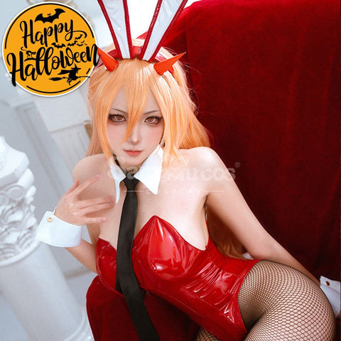 【In Stock】Anime Chainsaw Man Cosplay Bunny Girl Makima/Power Costume Power / S Costumes