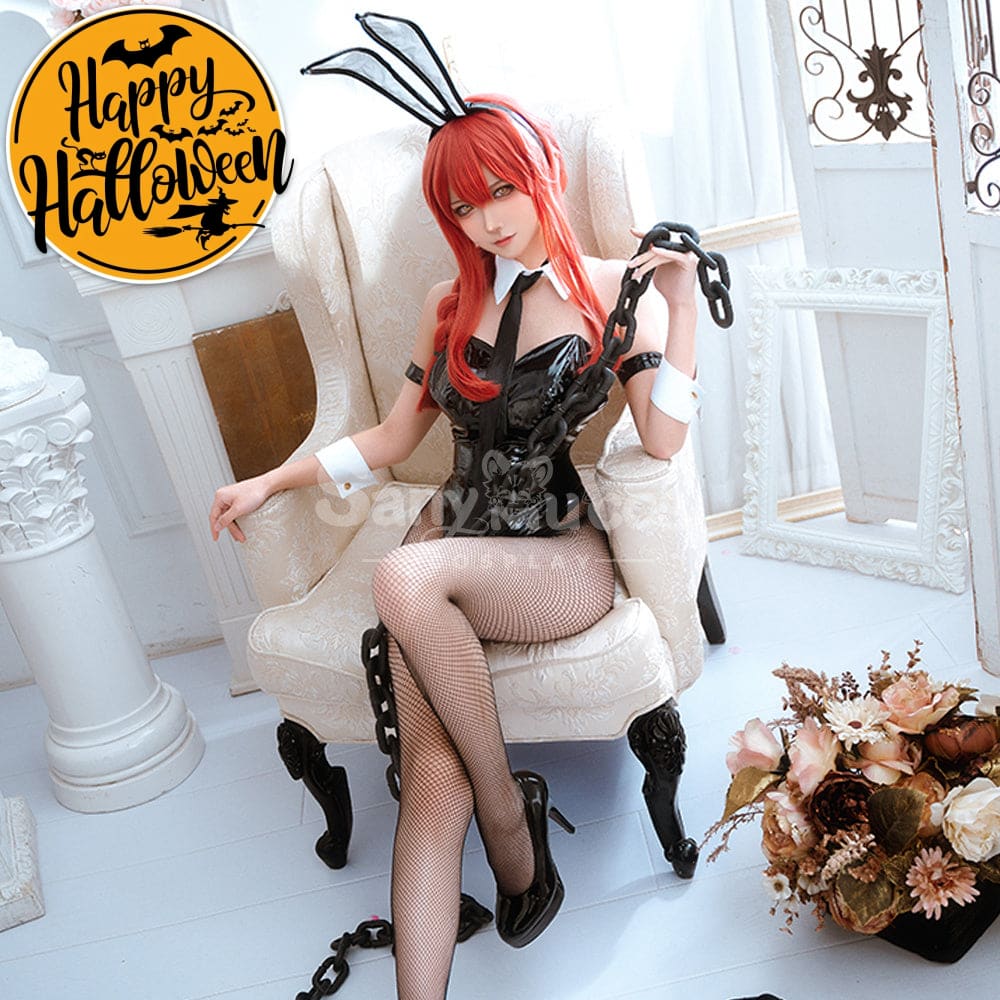 【In Stock】Anime Chainsaw Man Cosplay Bunny Girl Makima/Power Costume Makima / S Costumes