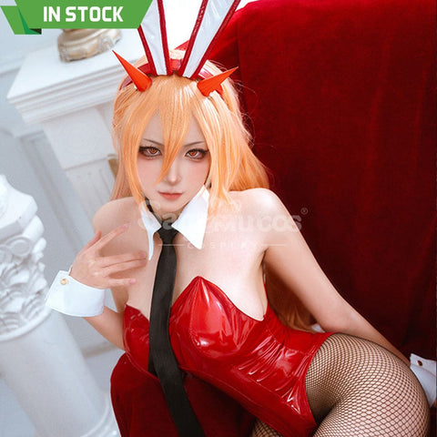 【In Stock】Anime Chainsaw Man Cosplay Bunny Girl Makima/Power Costume Power / S Costumes