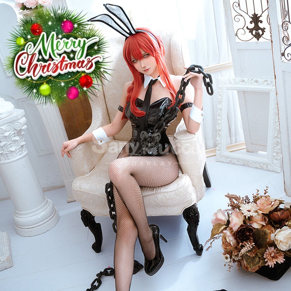 【In Stock】Anime Chainsaw Man Cosplay Bunny Girl Makima/Power Costume Makima / S Costumes