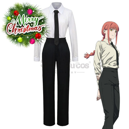 【In Stock】Anime Chainsaw Man Cosplay Makima Costume Costumes 1000