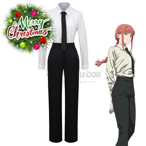 【In Stock】Anime Chainsaw Man Cosplay Makima Costume Costumes