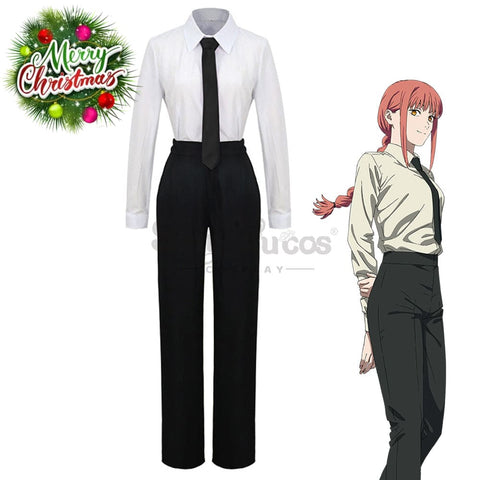 【In Stock】Anime Chainsaw Man Cosplay Makima Costume Costumes